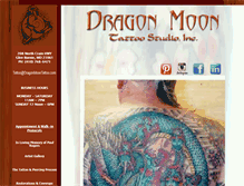 Tablet Screenshot of dragonmoontattoo.com